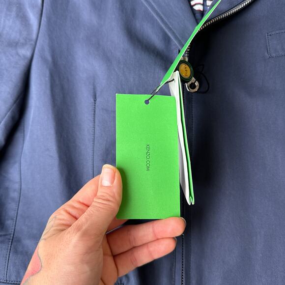 Kenzo Paris Jacket Men's Size Medium Blue Navy Full Zip F555VE3161MA NWT 5334 - Picture 5 of 16